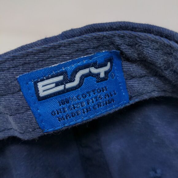 ESY Men's Slideback Hat Blue OSFA Embroidered Miami Beach Florida 100% Cotton - Picture 7 of 7